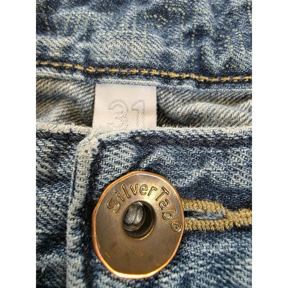 Vintage 1998 Levi's Silver Tab Bootcut Jeans Men's 31x30 Distressed 90s Y2K